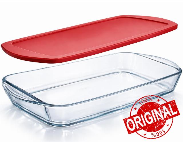 Ums 4-Qt Glass Baking Dish with Lid