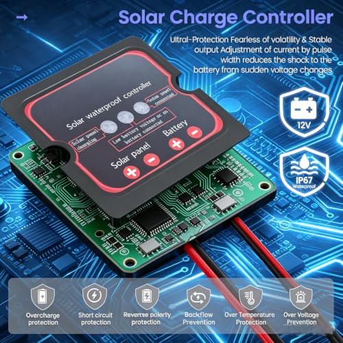 Boat With Smart Mppt Controller-Upgraded Solar Trickle Charger for 25% Higher Efficiency in Low Light
