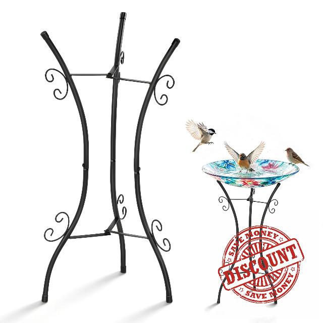 Outdoor Metal Bird Bath Stand