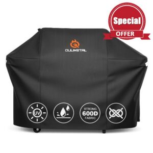 63 Inch Grill Cover for Weber Genesis/II 300 Series and New 2022 Genesis | 600D Waterproof Resistant Weather‑Protective BBQ Premium Outdoor Grill Cover for 4-5 Burners Gas Grill
