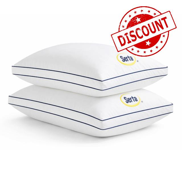 Serta Hotel Collection Bed Pillows Queen/Jumbo Size Set of 2