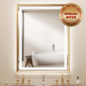 28x36 Bathroom Mirror with Lights