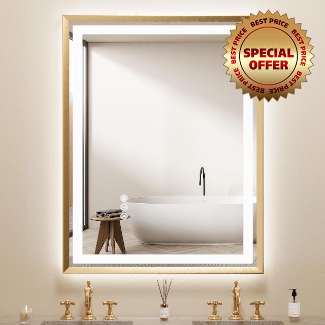 28x36 Bathroom Mirror with Lights