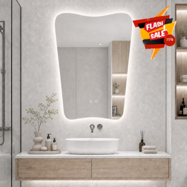 Irregular LED Bathroom Mirror