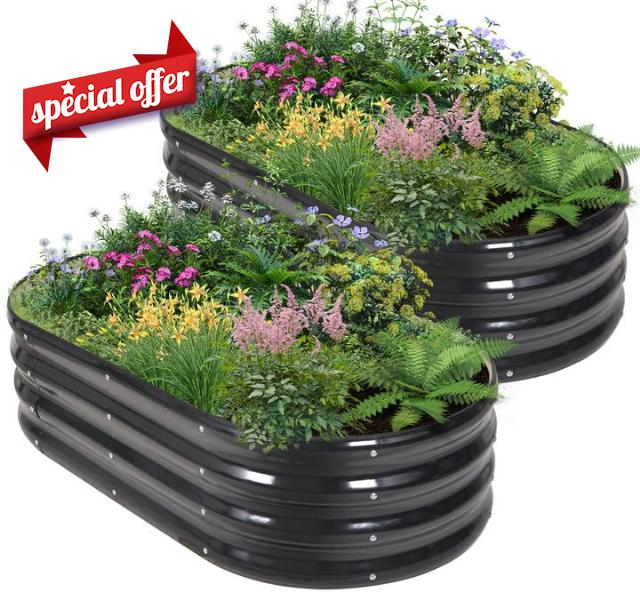 Galvanized Raised Garden Bed Outdoor