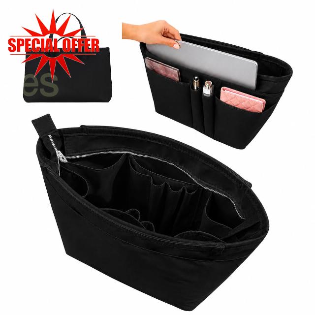 Divitize Premium Purse Organizer compatible with Curves Tote Bag Organizer — Waterproof Nylon