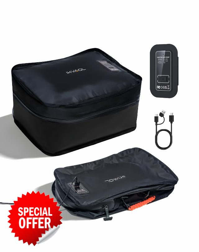 Travel Vacuum Packing Cubes with Built-in Pump