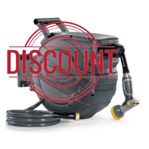 GLAHODEN Retractable Garden Hose Reel 1/2 in x 65 ft
