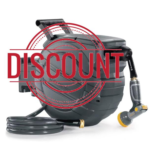 GLAHODEN Retractable Garden Hose Reel 1/2 in x 65 ft