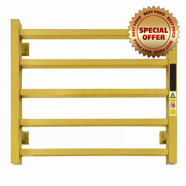 WMHYLYH Luxury 5 Bar Towel Warmer Rack for Bathroom