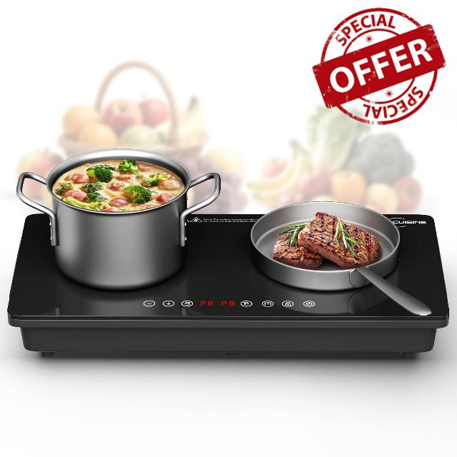 1800W Dual Induction Cooktop