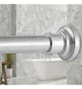 Haryaers Black Long Curtain Rod Tension Shower Curtain Rods 30 to 120 inch Adjustable Spring Heav...