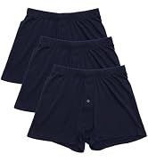 Y's factory Men’s Knit Trunks 3-Pack – 100% Cotton Soft Underwear, Breathable, Comfortable Elasti...