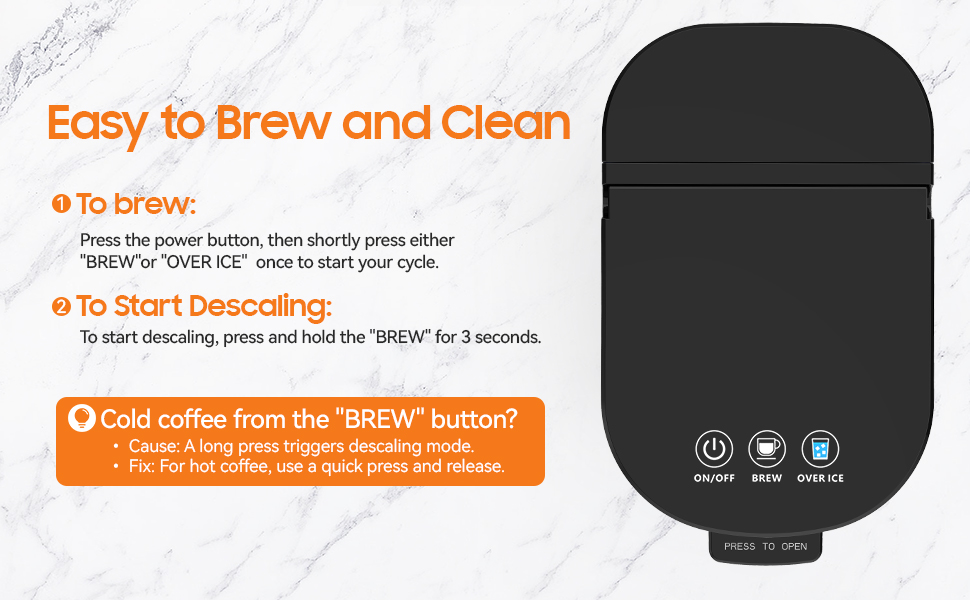 2 in 1 Fast Brewing Coffee Maker
