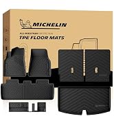 Michelin Vehicle Mat, All-Weather TPE Custom Fit Liner for Tesla Model Y 5 Seat Floor Mats 2025-2...