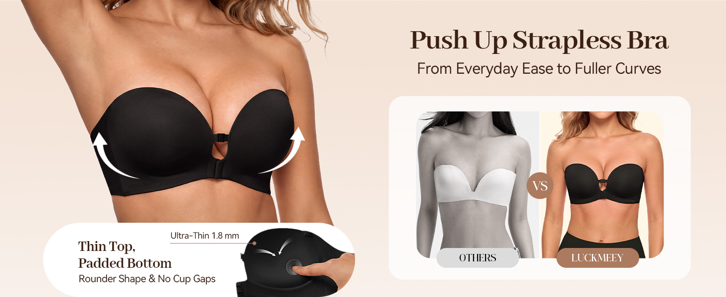 push up strapless bra