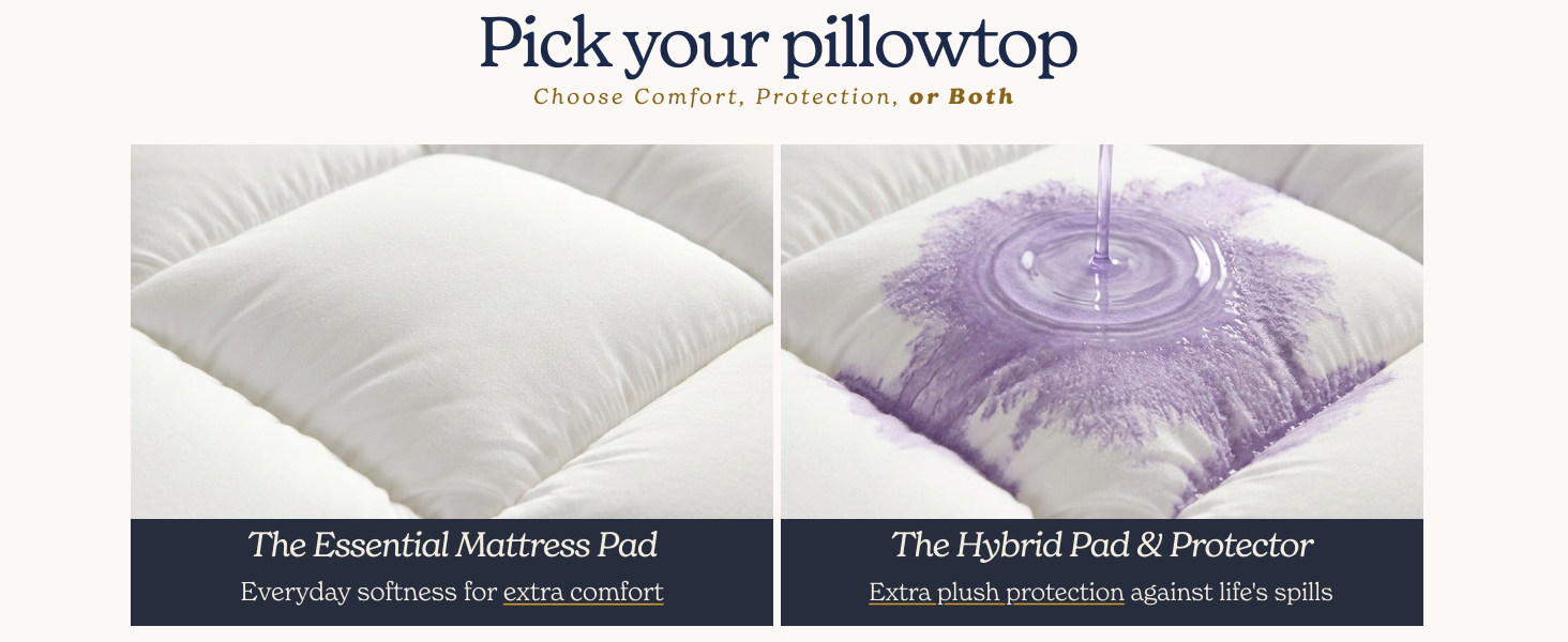 essential pillowtop folded
