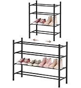 AceMining Under Sink Organizer, 2 Pack Pull-Out Under Cabinet Organizer, 2 Tier Under Sink Storag...