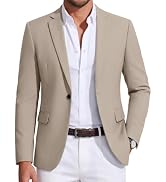 COOFANDY Mens Sport Coat Casual Blazer One Button Business Suit Jacket