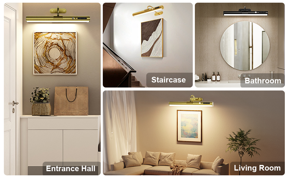 antique brass dimmable display poster painting pictures
