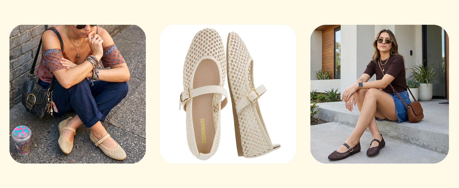 gracie, cushionaire, mary jane ballet flat, lifestyle