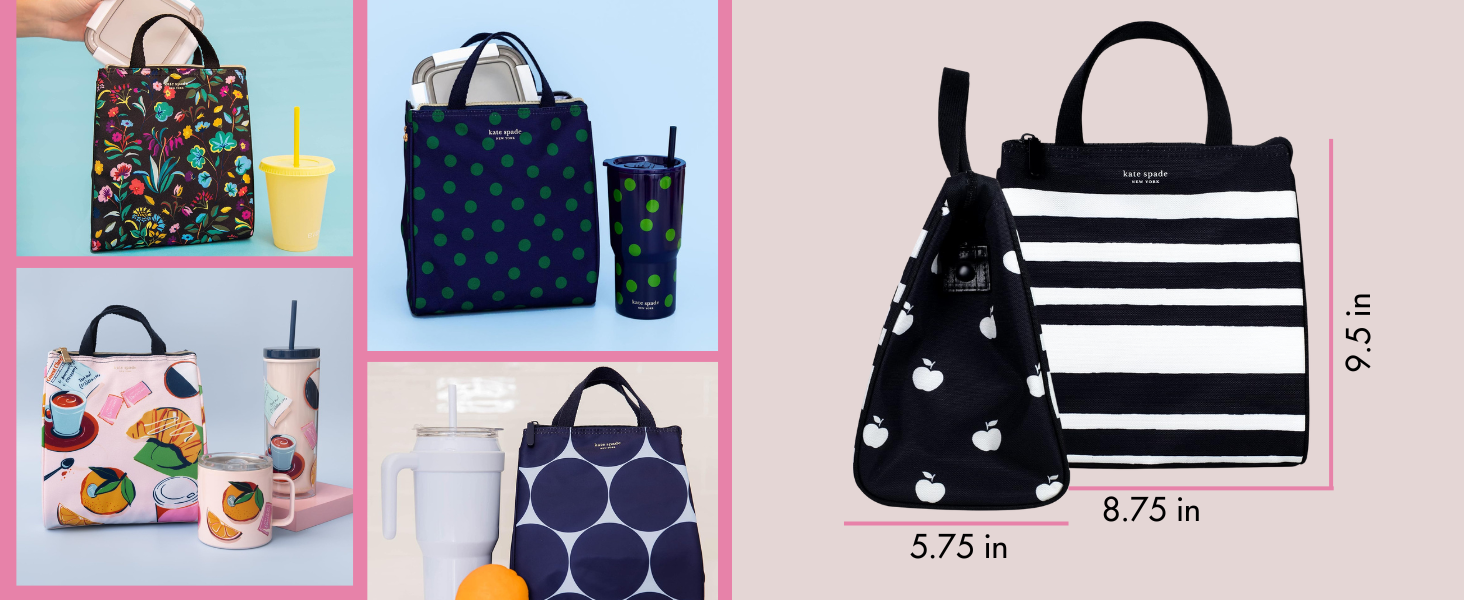 lunch bag tote women work cute insulated waterproof light easy clean small