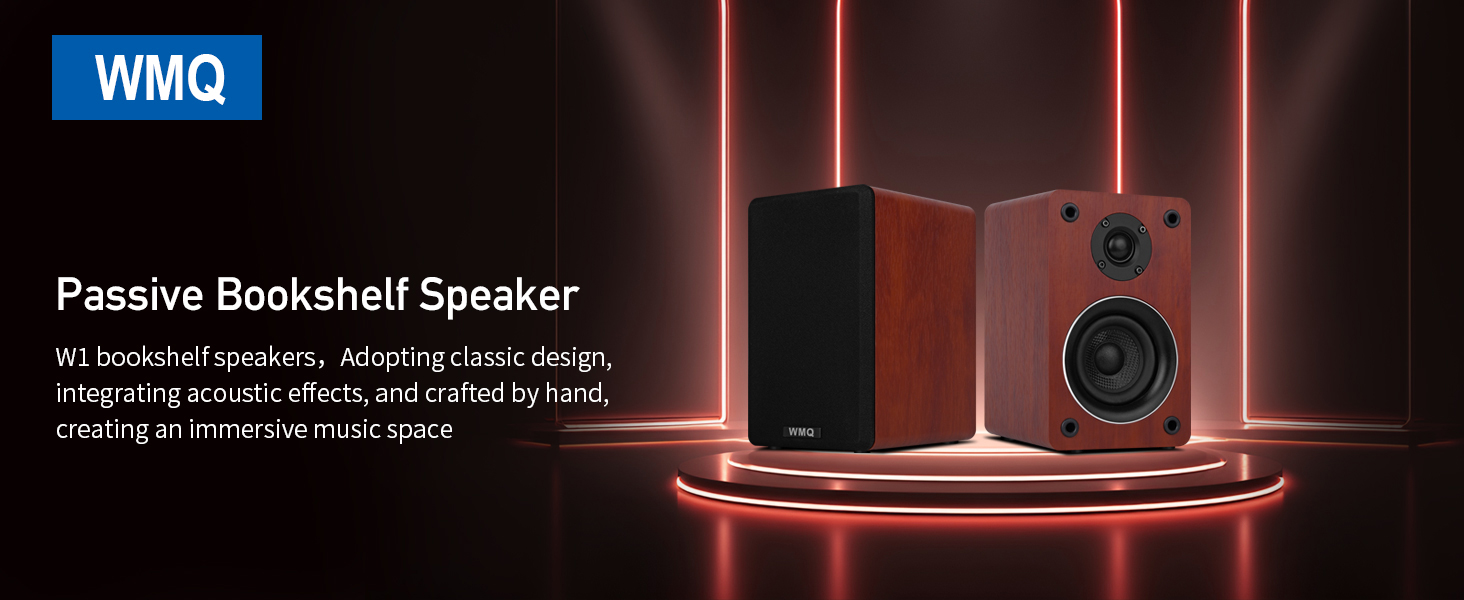Passive bookshelf speakers