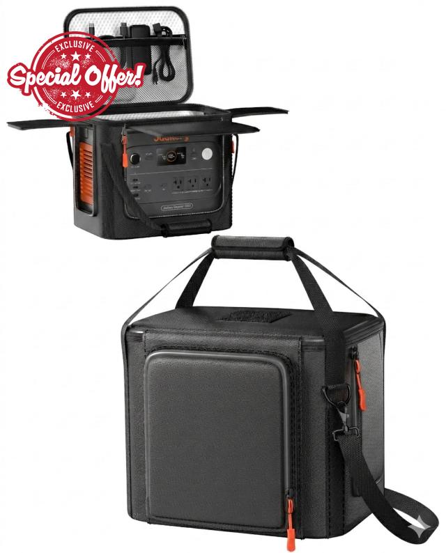 Hautton Carrying Case Compatible for Jackery Explorer 1000 V2 Power Station | Water-Resistant Storage Bag with Adjustable Shoulder Strap