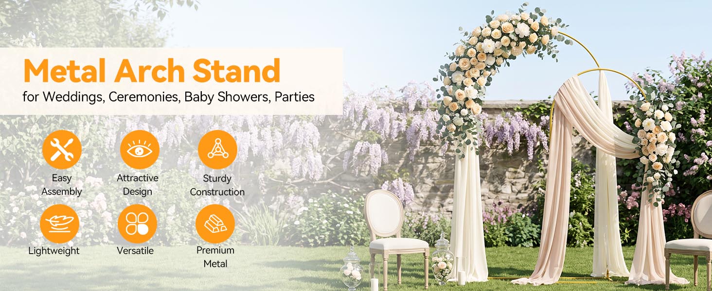 Metal Arch Backdrop Stand