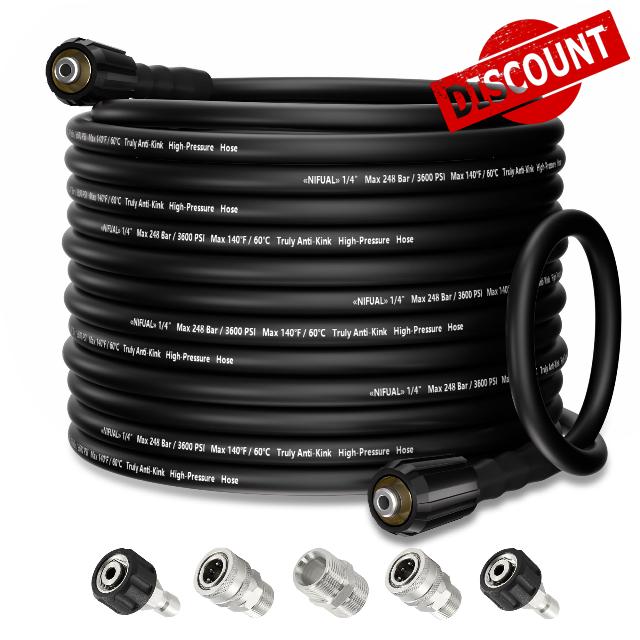 Upgraded 50 FT Pressure Washer Hose
