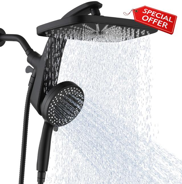 Rain Shower Head with Handheld Showerhead