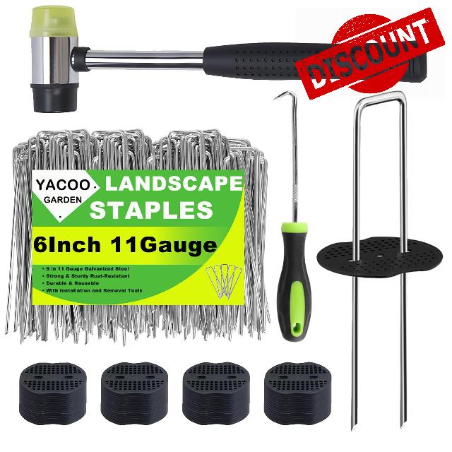 6 Inch Landscape Staples Set