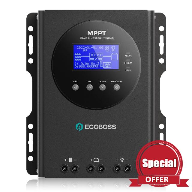 60A MPPT Solar Charge Controller 12V/24V/36V/48V Auto
