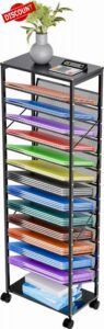 Ekisemio 15 Tier Rolling File Cart