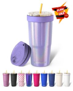 Frost Buddy Togo Buddy 30oz Tumbler - Insulated Stainless Steel (Amethyst)                                                          Double-wall vacuum insulated | Spill-proof flip lid | 18/8 premium stainless steel | Cup-holder friendly