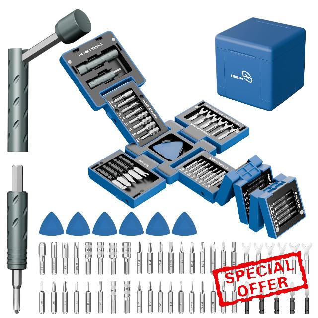 STREBITO 55 in 1 Magnetic Screwdriver Set