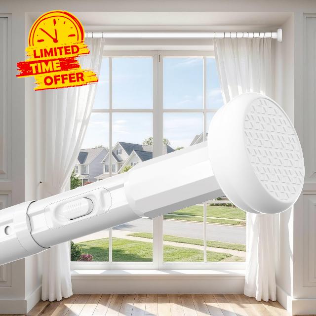 Tension Curtain Rod No Drilling