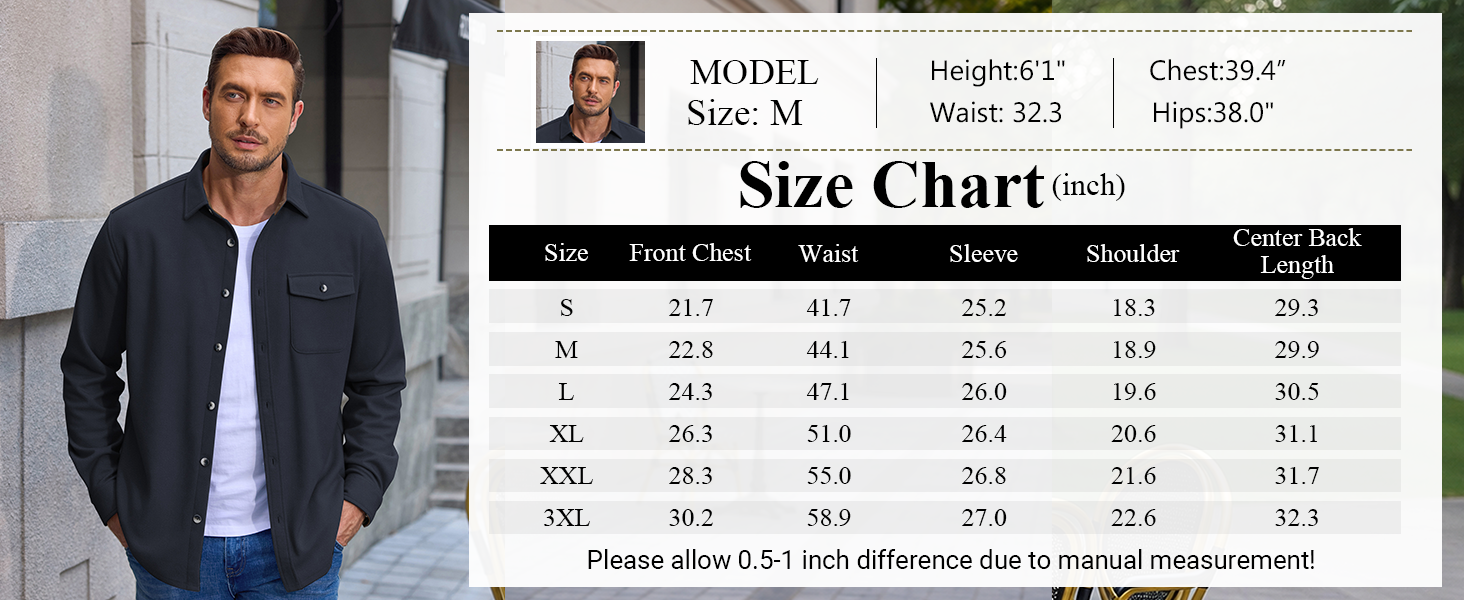 shirt jacket for men