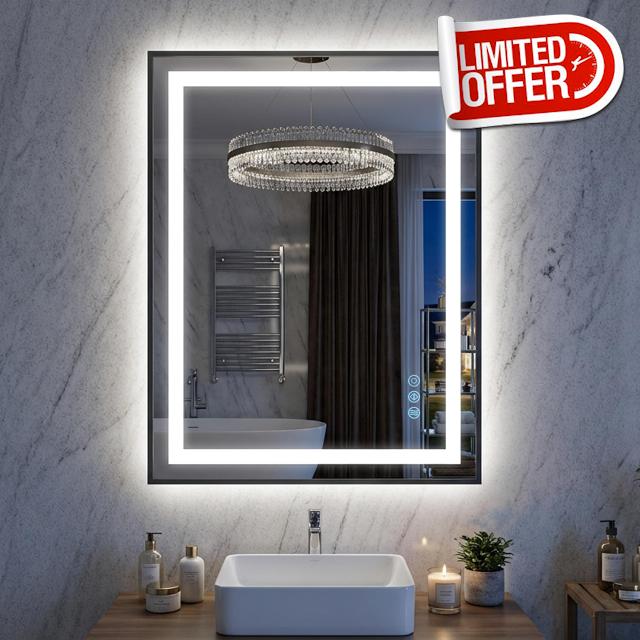 Antok 24X32 LED Bathroom Mirror with Lights