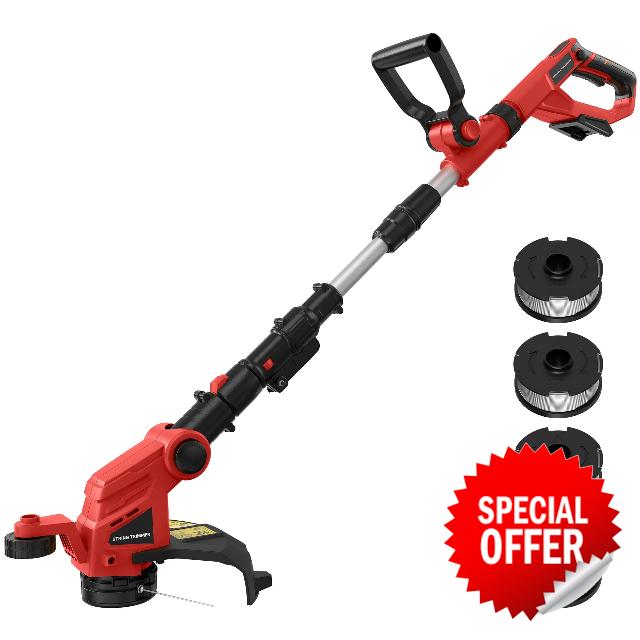 Electric Weed Wacker (No Battery) Compatible with Milwaukee18V Battery | 12" Automatic Line Feed Weed Eater Battery Powered