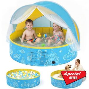Foldable Kiddie Pool with Canopy