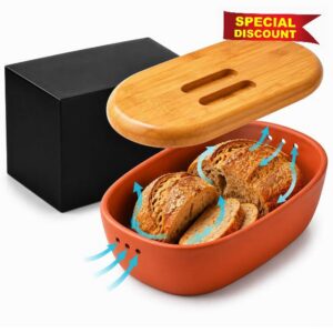 Terracotta Bread Saver Box with Gift Box