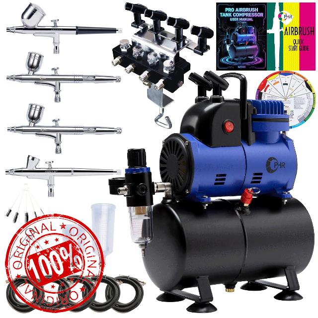 OPHIR Professional Airbrush Compressor with 3.2L Tank
