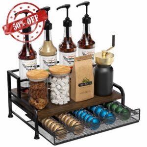 Coffee Syrup Rack Organizer