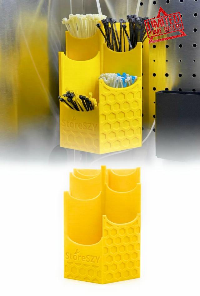 Magnetic Zip Tie Holder – Tool Organizer with Rubberized Magnets | Multiple Sizes & Colors for Garage