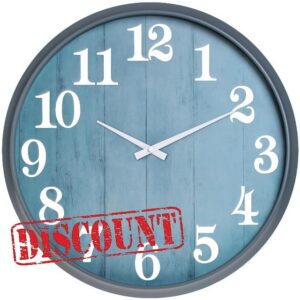 UMEXUS 18 Inch Waterproof Indoor Outdoor Decorative Wall Clock | Upgraded D365 silent quartz movement
