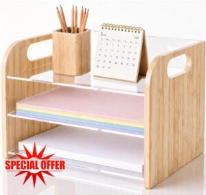 Marsui 3 Tier Desk Paper Organizer