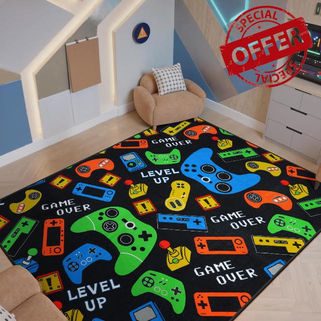 STARUIA Gamer Area Rug for Boys Room