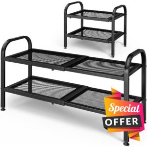 Kitsure Metal Expandable Shoe Rack