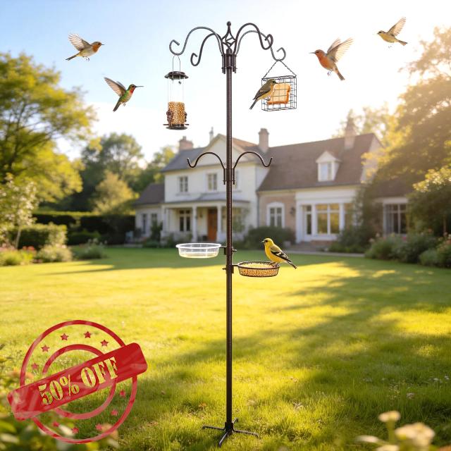 94" Bird Feeding Station Kit with Multiple Hooks